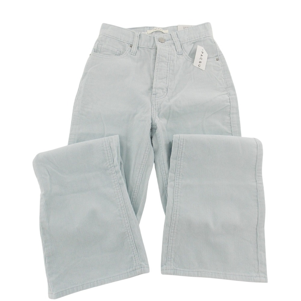 PacSun Corduroy‎ Pants High Rise Bootcut Modern Women Size 23 Blue 860SP231331